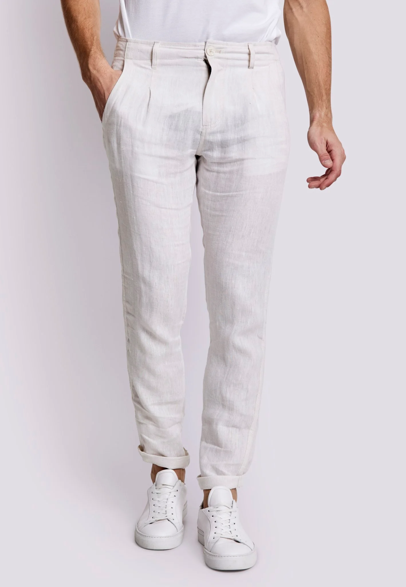 BS Enrique Slim Fit Chinos - Sand - Image 4