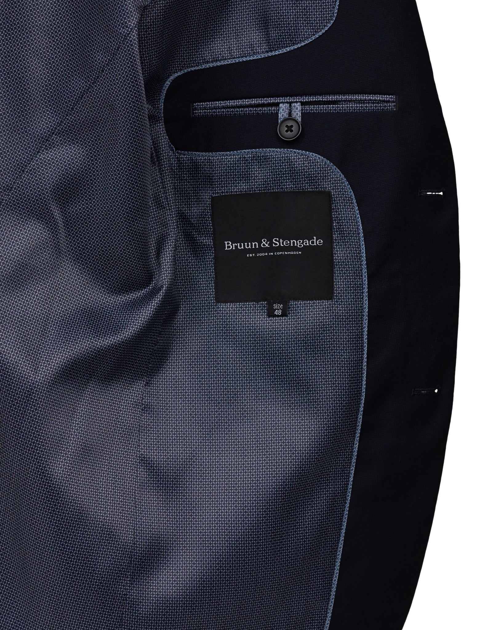 BS Hardmann Slim Fit Blazer - Navy - Image 3