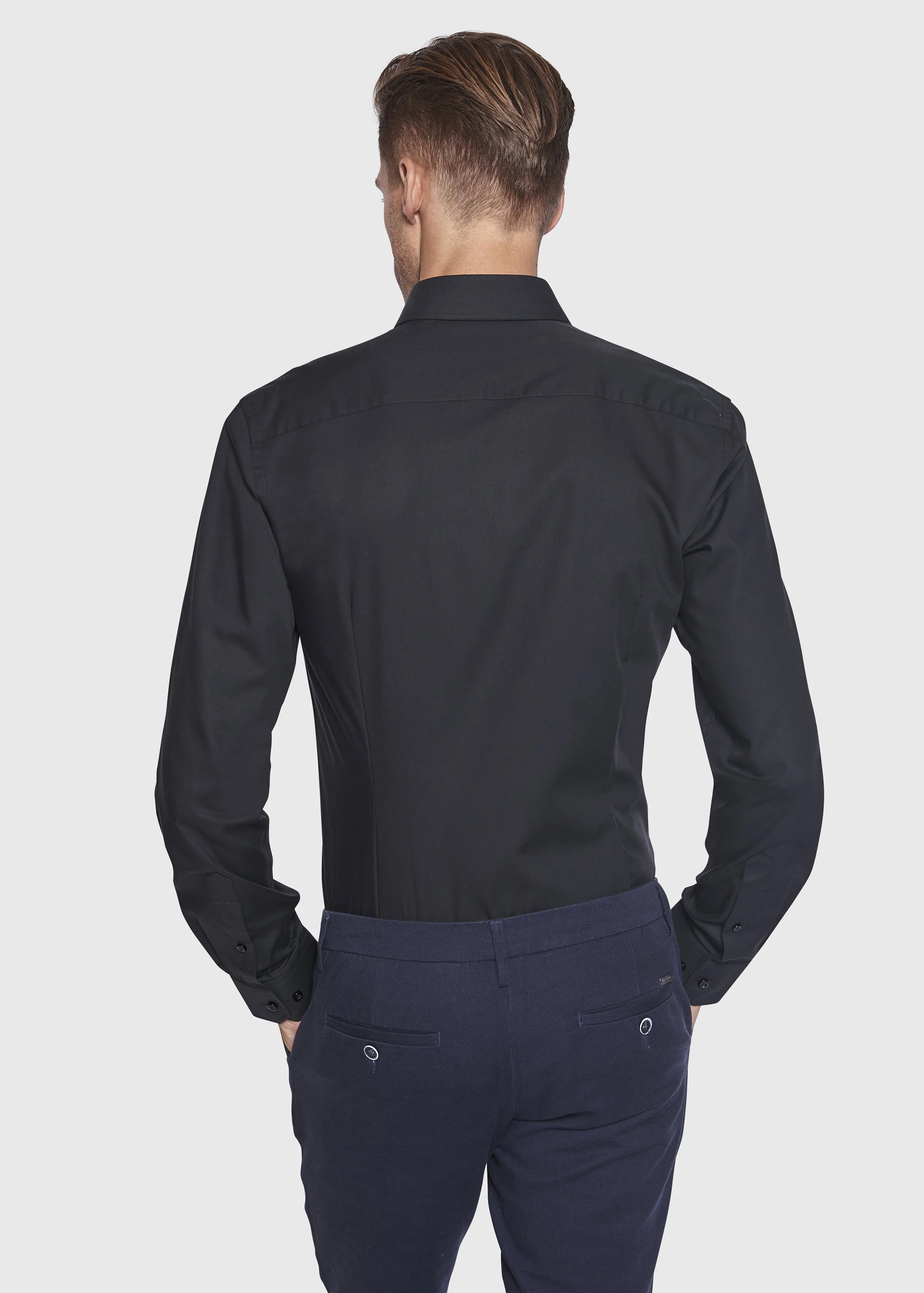BS Leonardo Slim Fit Skjorte Sort - Image 4
