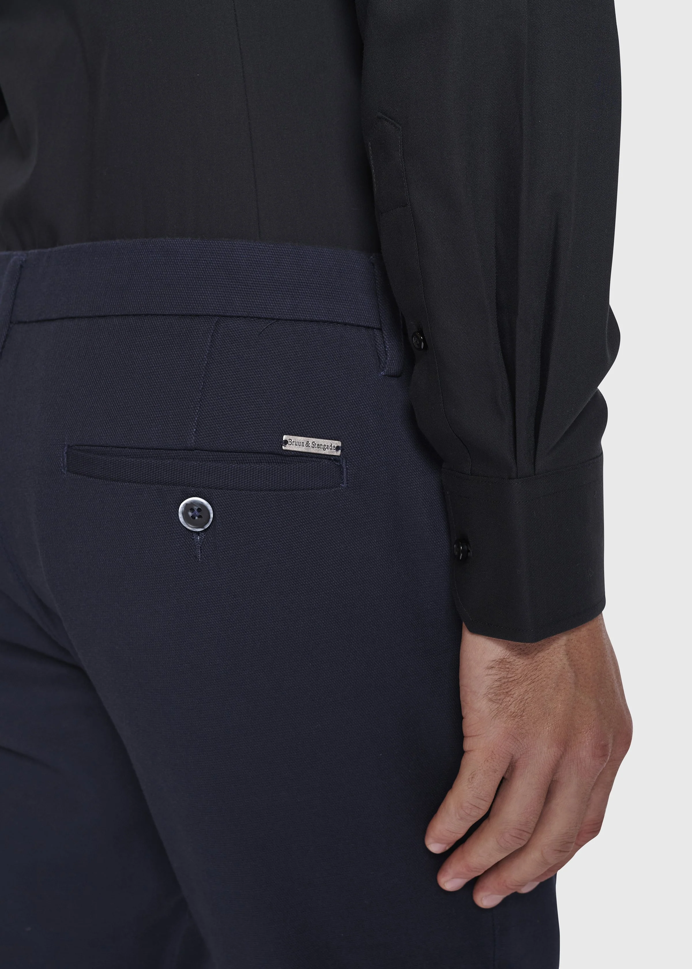 BS Leonardo Slim Fit Skjorte Sort - Image 5