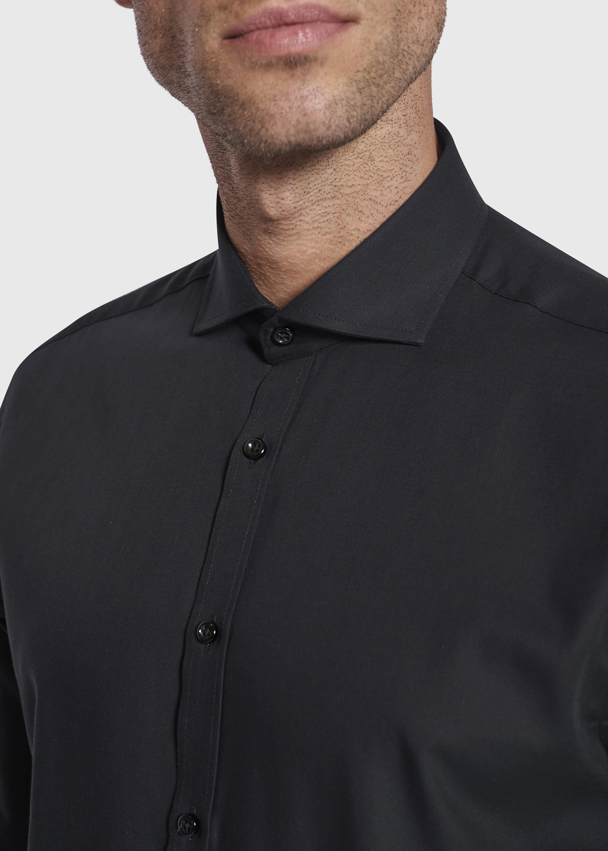 BS Leonardo Slim Fit Skjorte Sort - Image 6