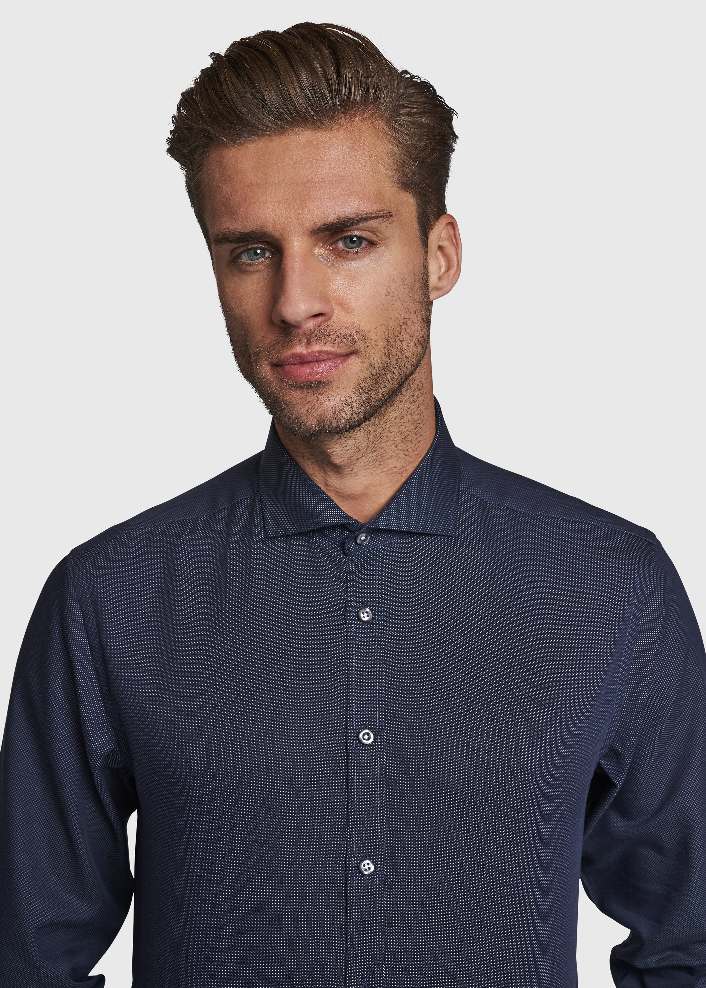 BS Logan Modern Fit Skjorte Navy - Image 7