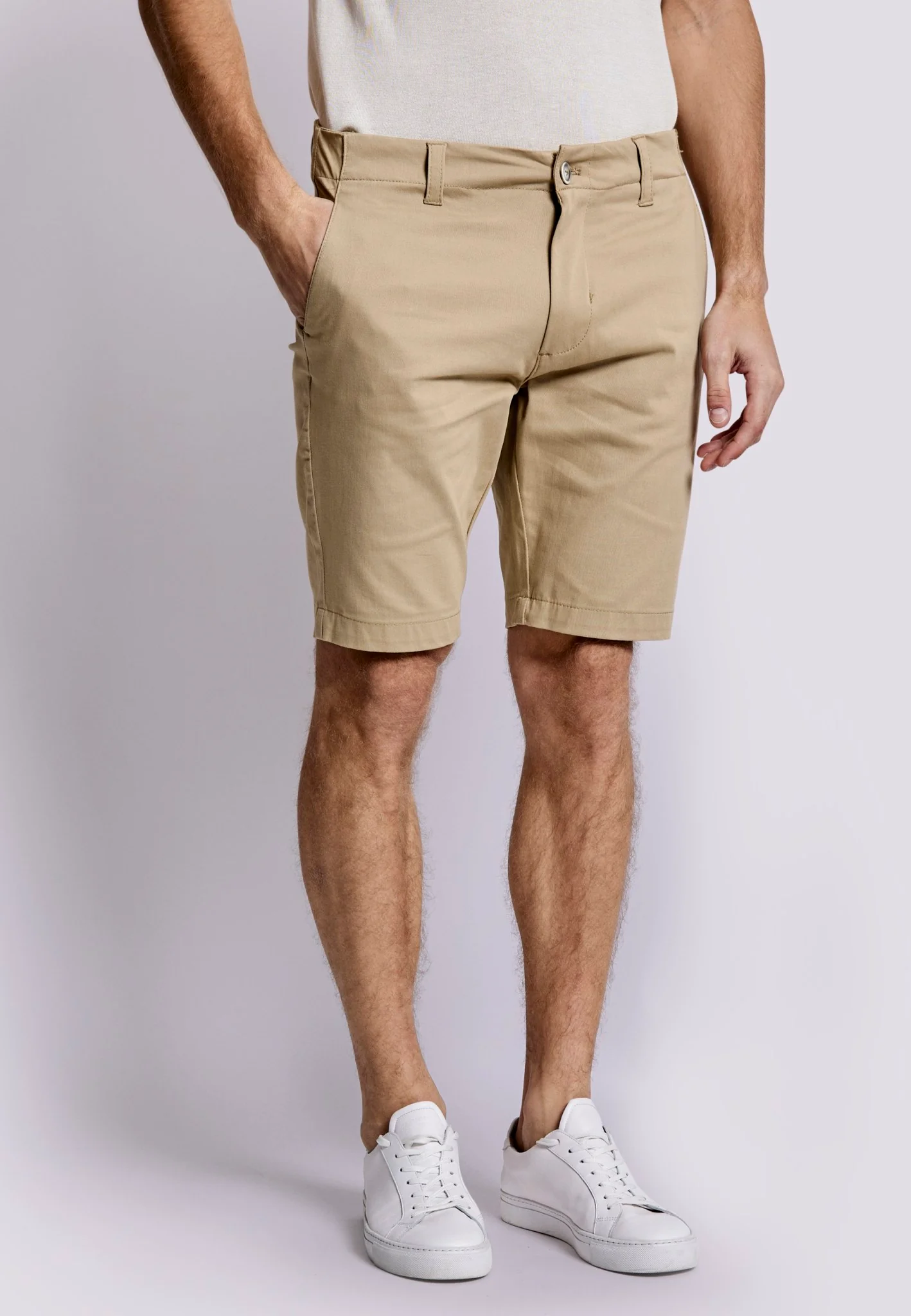 BS Massimo Regular Fit Shorts - Beige - Image 4