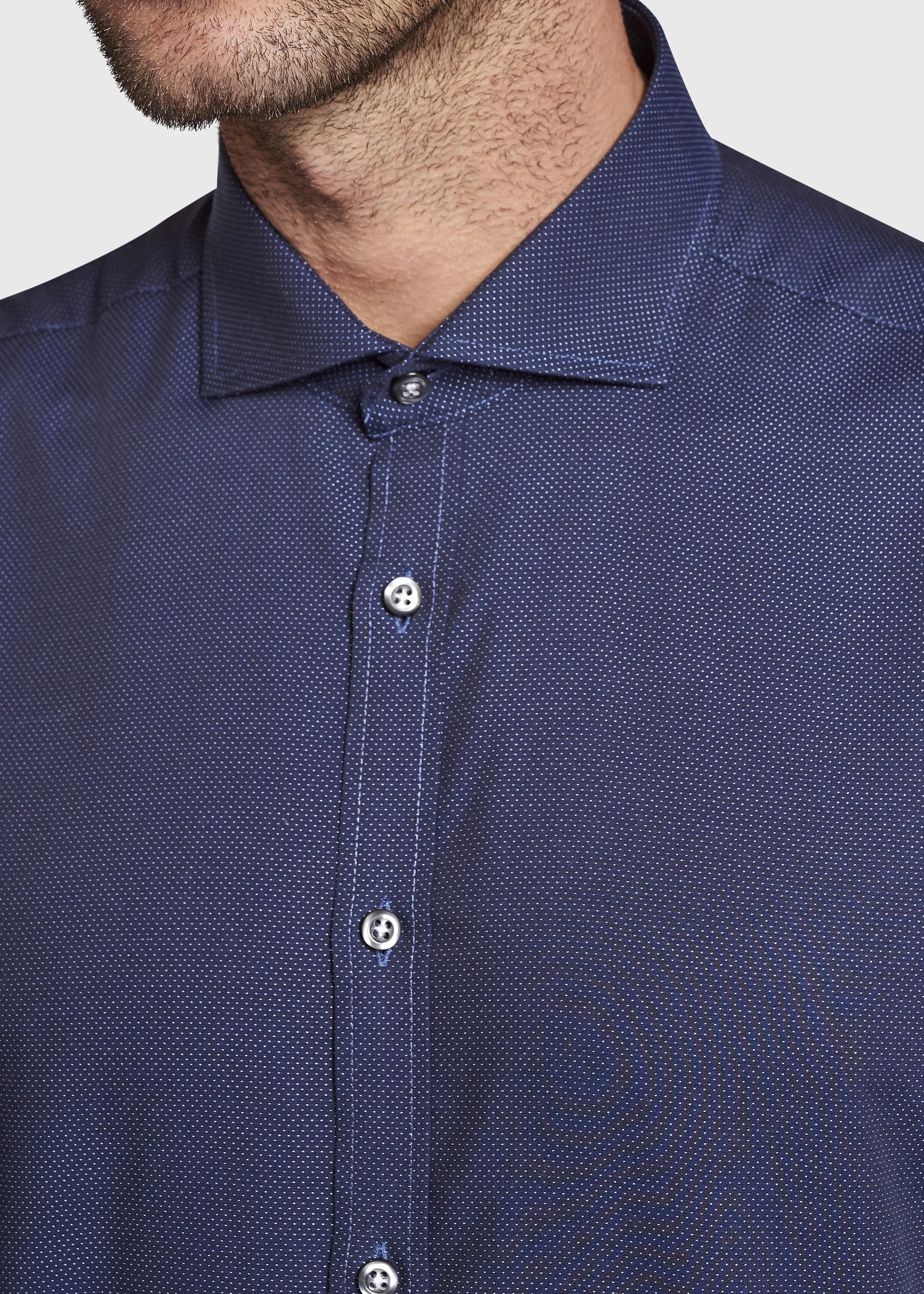 BS Owen Slim Fit Skjorte Navy - Image 7