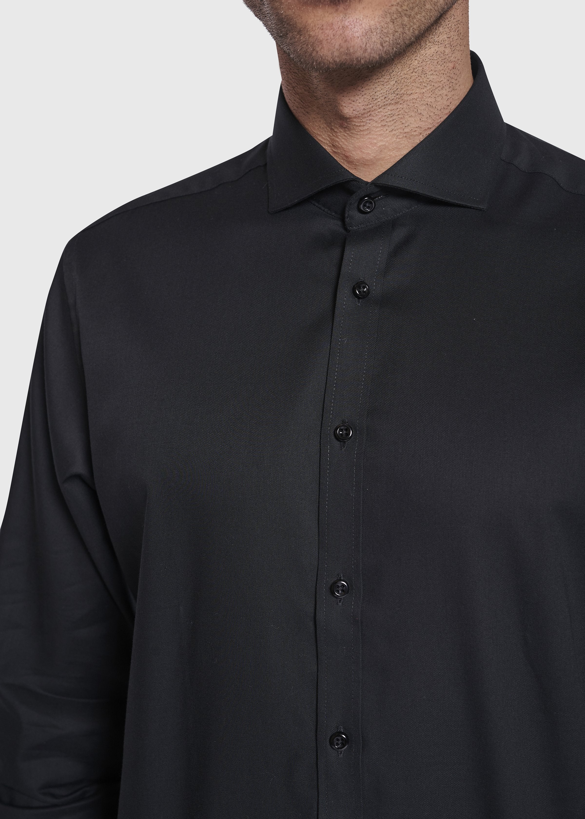 BS Raphael Modern Fit Skjorte Sort - Image 7