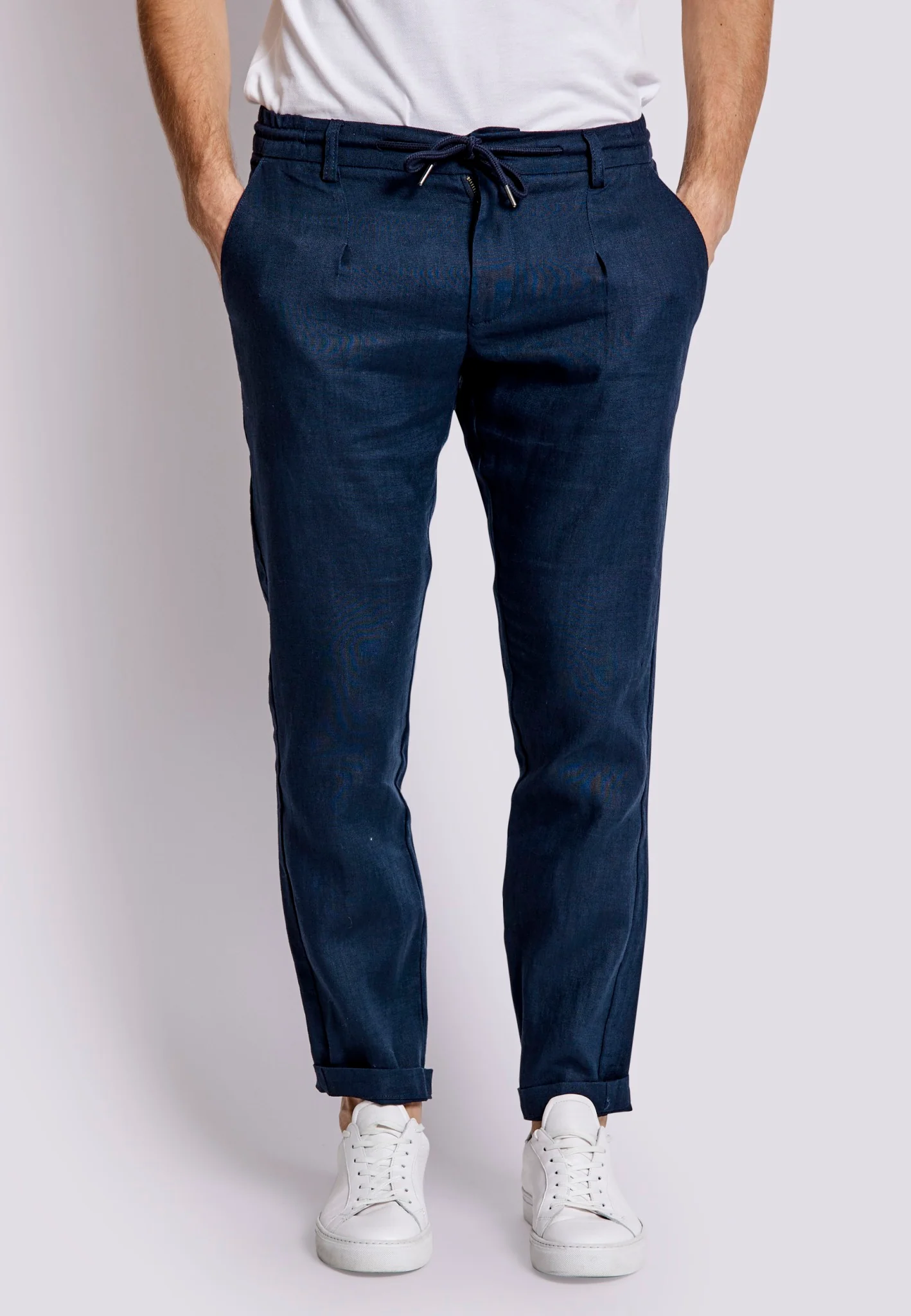 BS Raul Slim Fit Chinos - Navy - Image 4