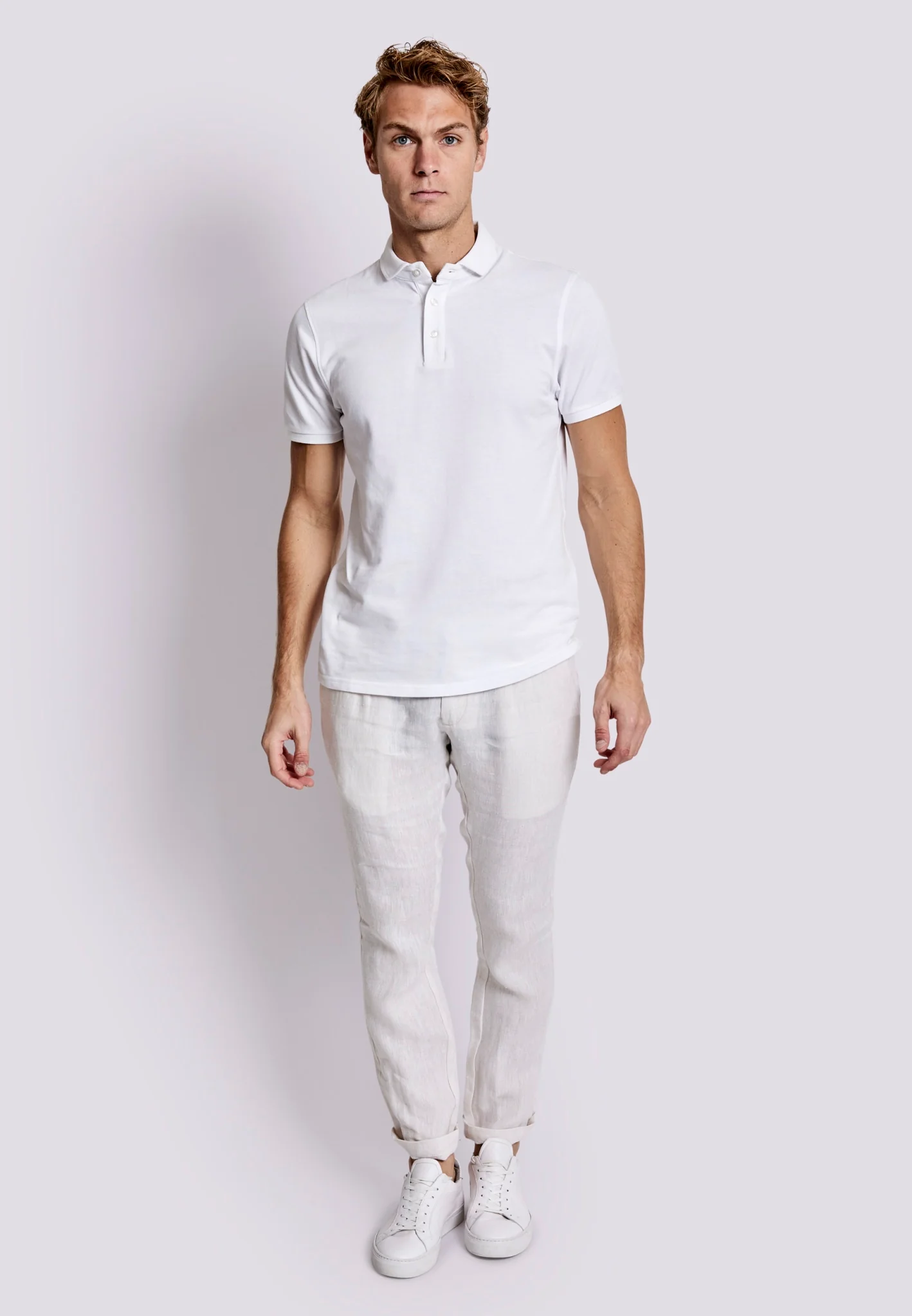 BS Raul Slim Fit Chinos - Sand - Image 3