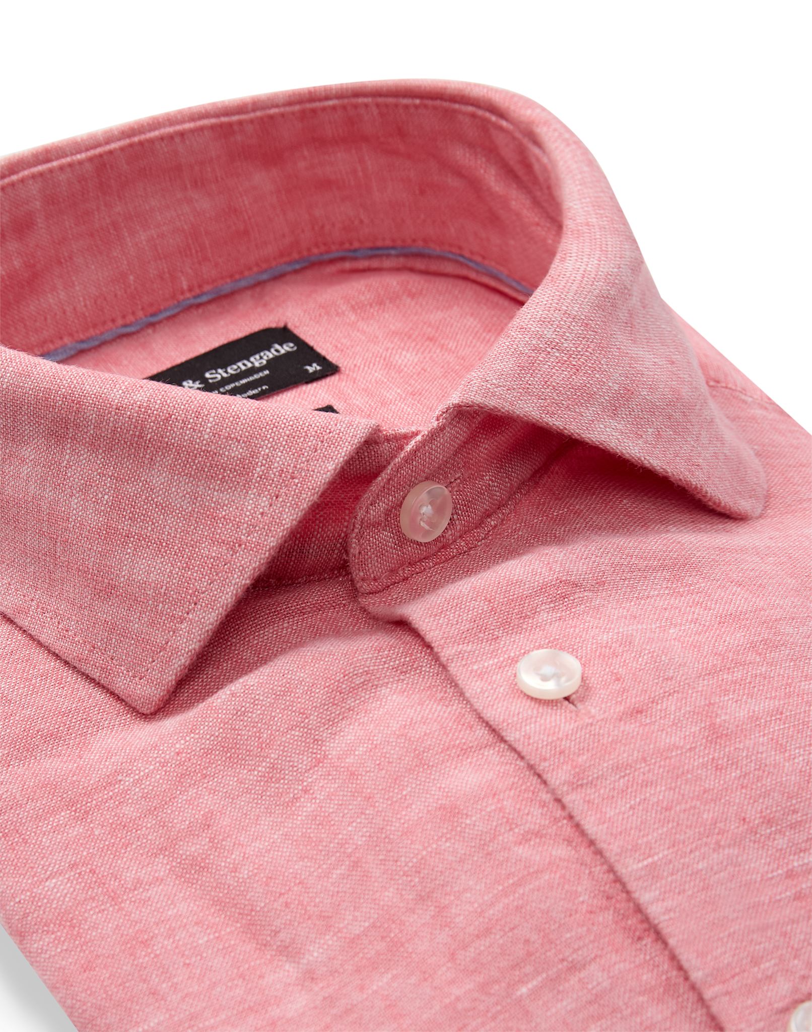 BS Tahaka Casual Modern Fit Shirt - Pink - Image 6