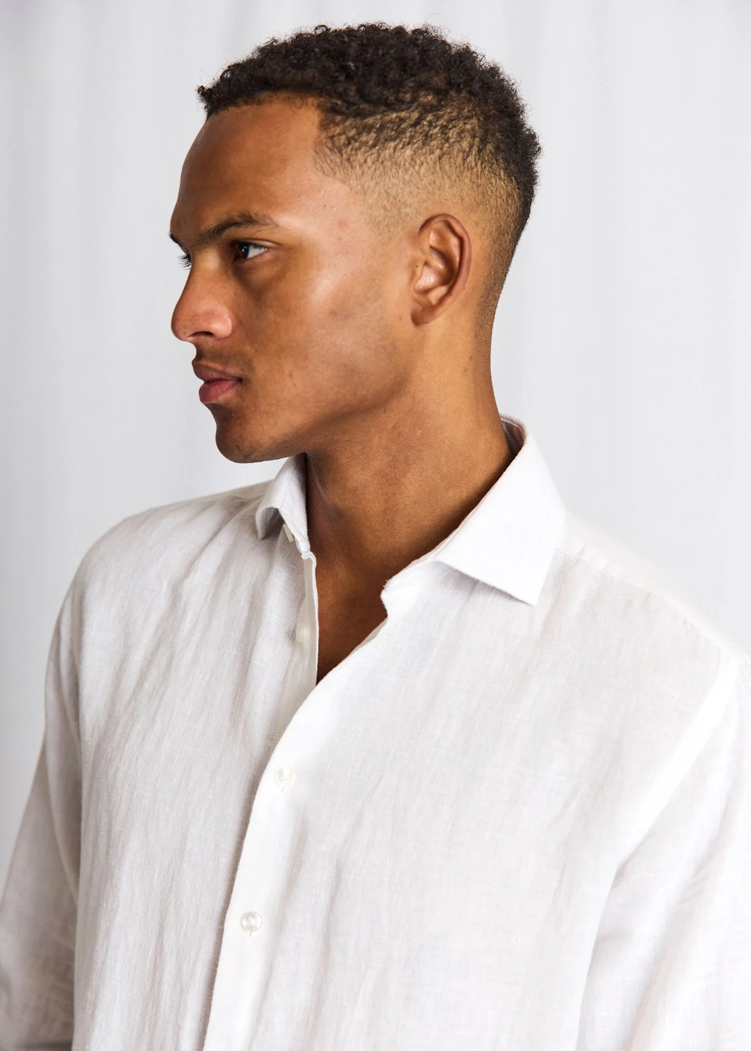 BS Tahaka Casual Modern Fit Shirt - White - Image 4